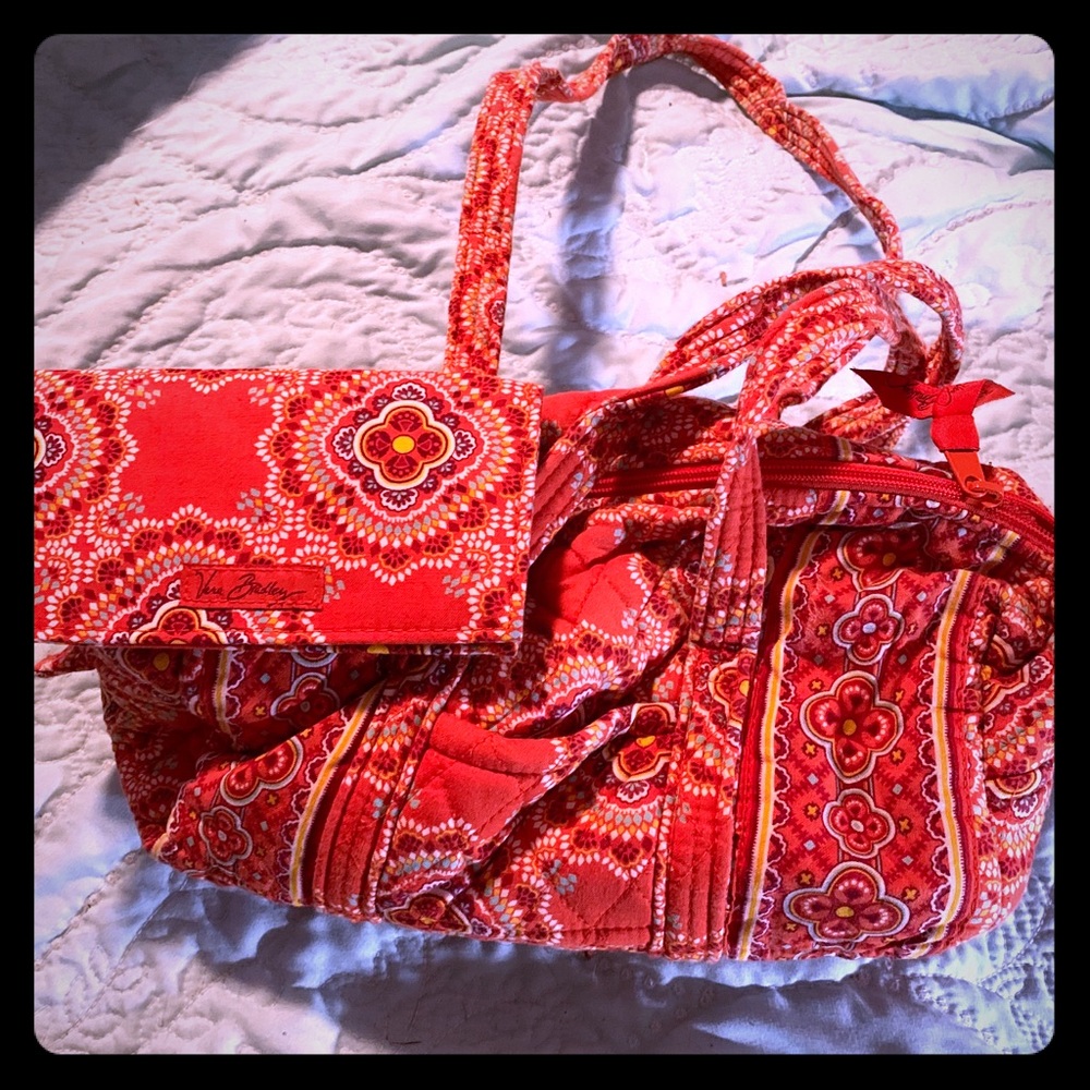 Vera Bradley Betsy Bag with checkbook cover